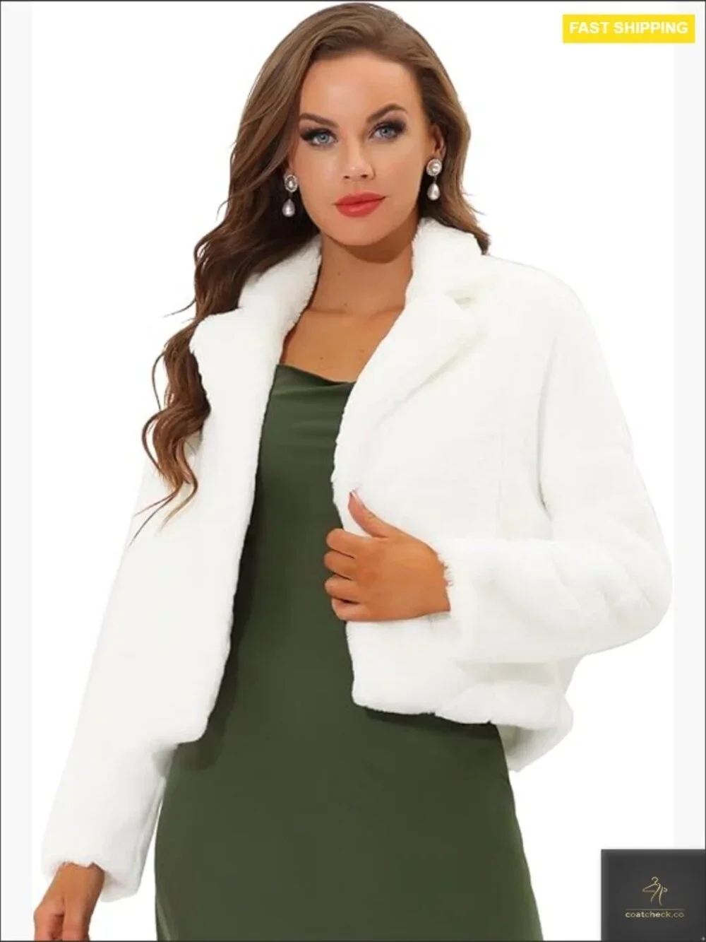 Faux Fur Bolero Jacket Elegant Wedding Formal Cape Coat Loose Fit Chic